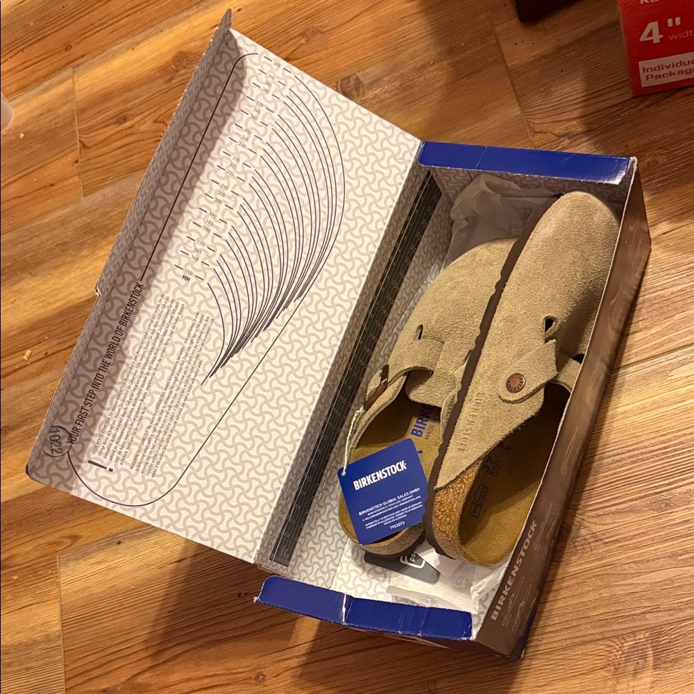 Birkenstock Beige Suede Slip-Ons Potato Shoes